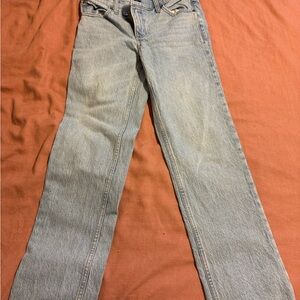 Abercrombie Women's Cross over Waist band Straight Leg Jean